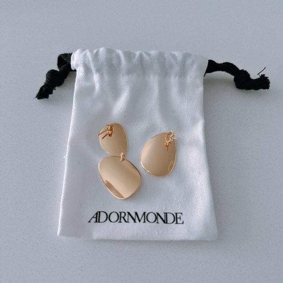 Adornmonde Blaisot Gold Earrings - Picture 2 of 5